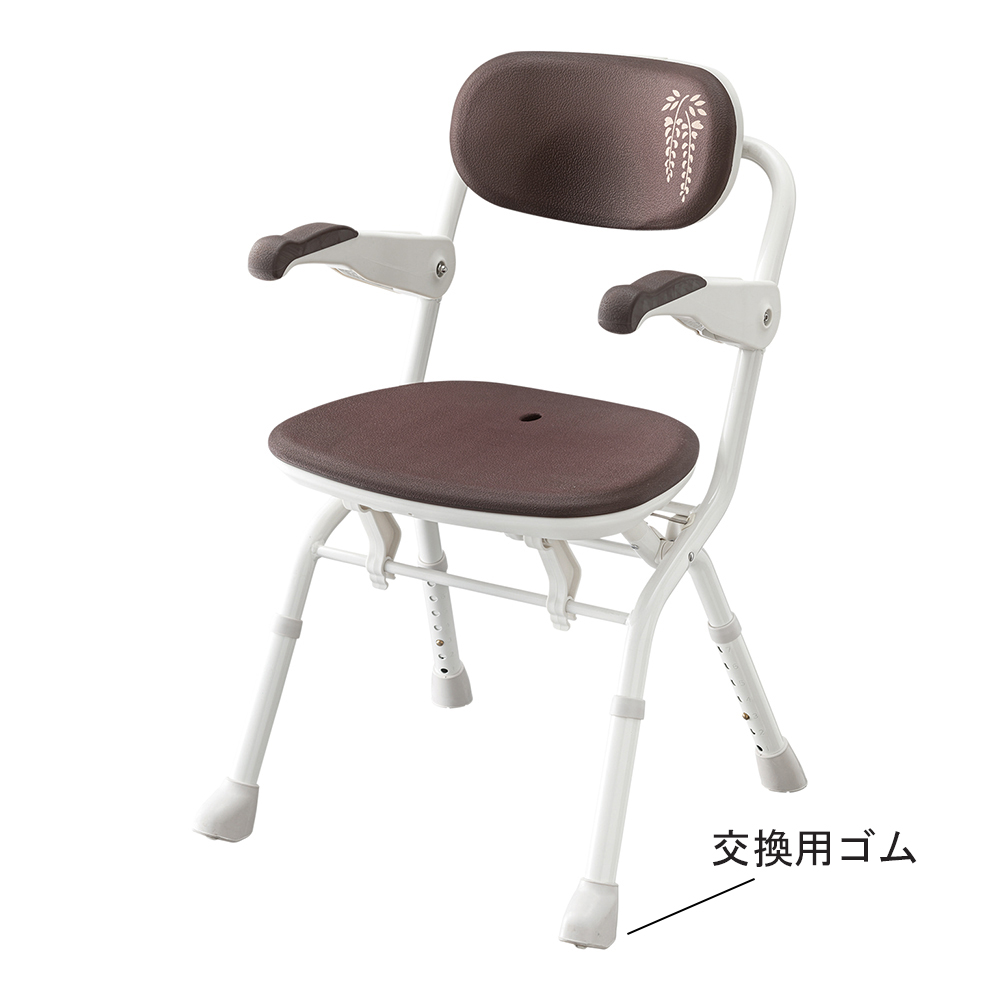 楽らく開閉シャワーベンチ用脚ゴムＬ用Ｃ付２個・Ｃ無２個 592-512