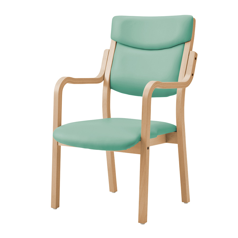 椅子（ジュリア）　ライトグリーン　JLA-150-V