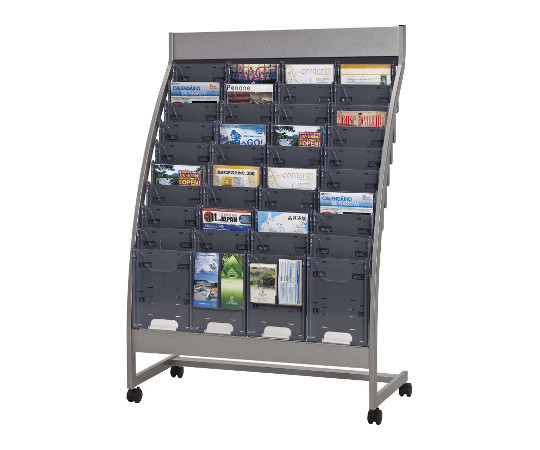 パンフレットスタンド 4列10段 グレー PSR-C410-GR