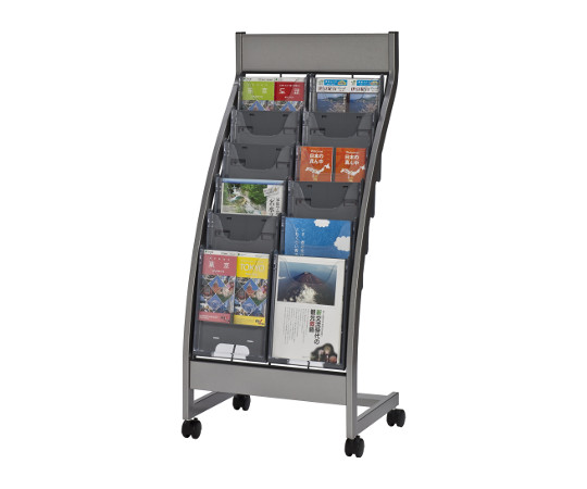 パンフレットスタンド 2列6段 グレー PSL-C206-GR