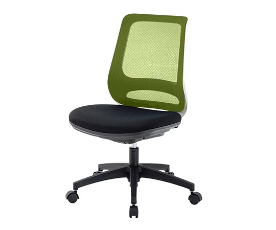 メッシュチェア グリーン 肘無し GS210 M2