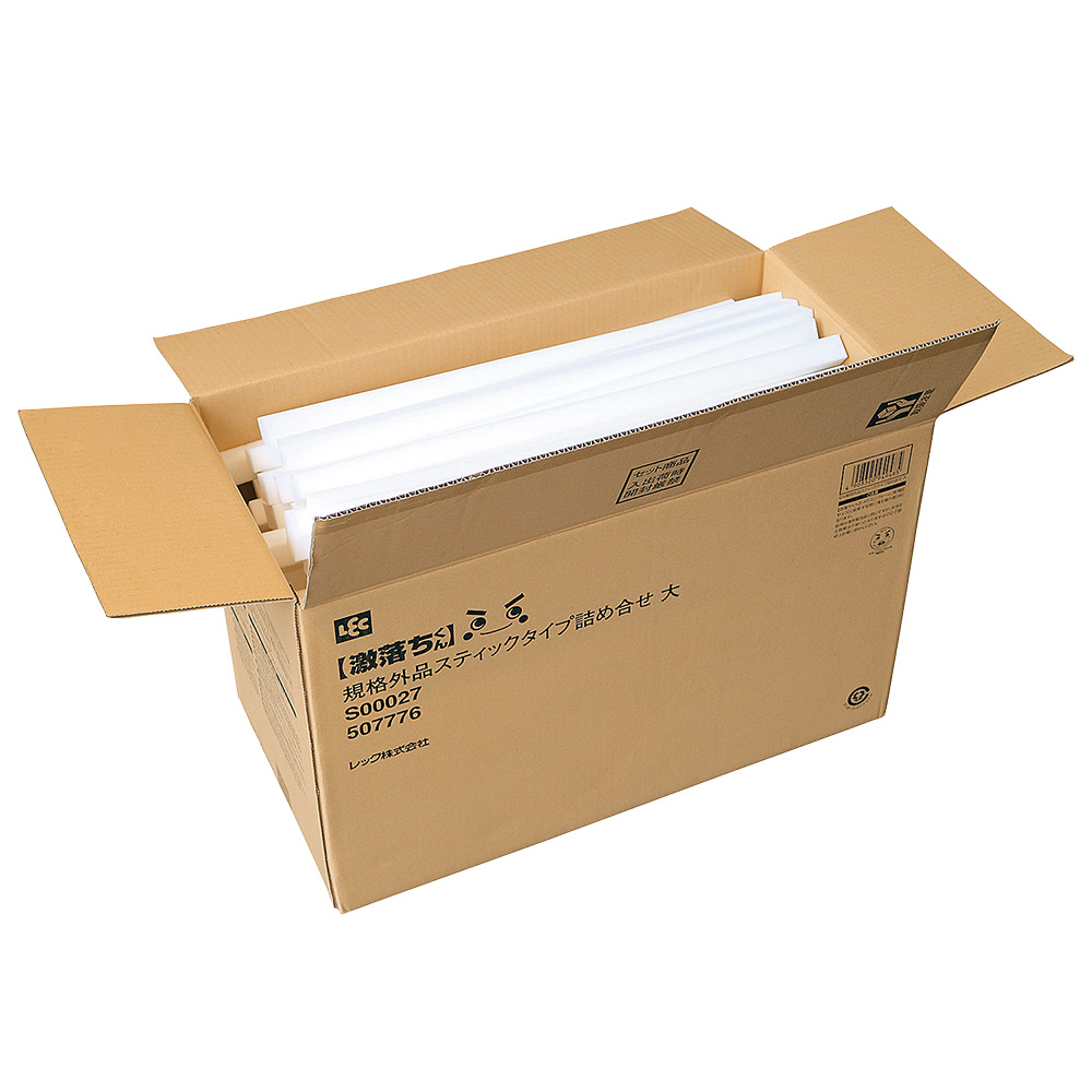 メラミンスポンジ（激落ちシリーズ） 規格外スティック詰め合わせ大 1箱（140本入） S00027