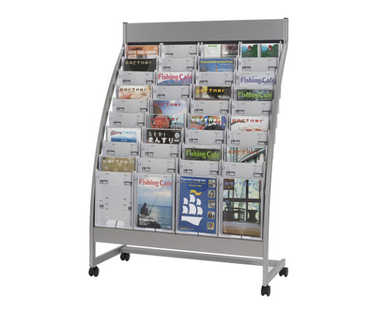 パンフレットスタンド 4列10段 ホワイト PSR-C410-W