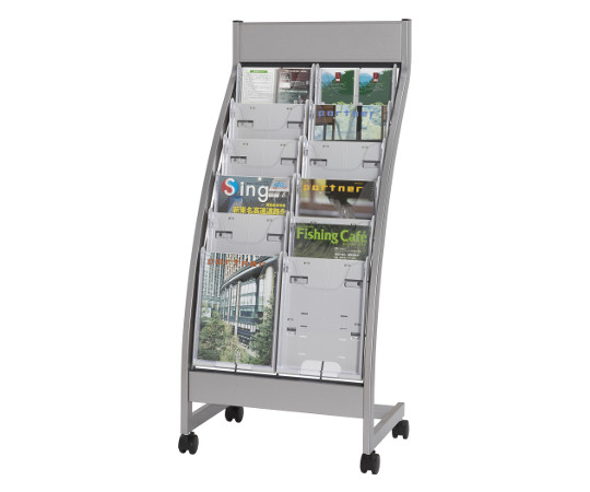 パンフレットスタンド 2列6段 ホワイト PSL-C206-W