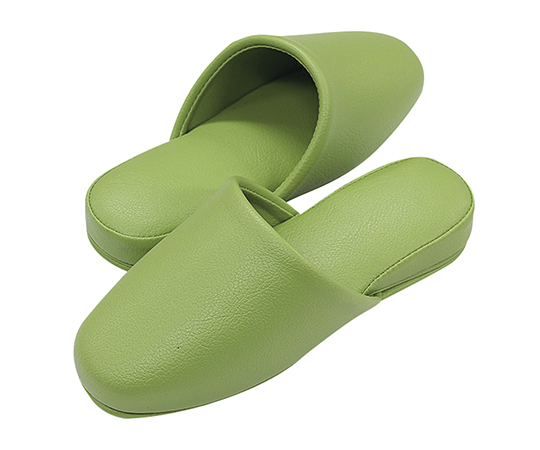 スリッパ（抗菌カラーテンダー・6足入） 前閉じ グリーン