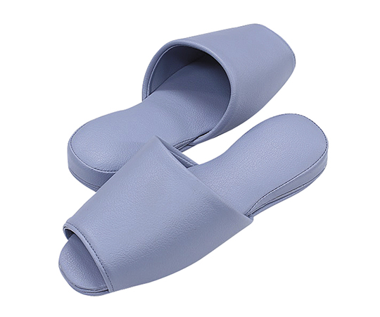 スリッパ（抗菌カラーテンダー・6足入） 前開き ブルー