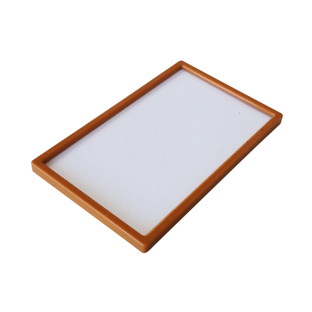 ラベルプレート　両面テープ　キャメルブラウンＭ