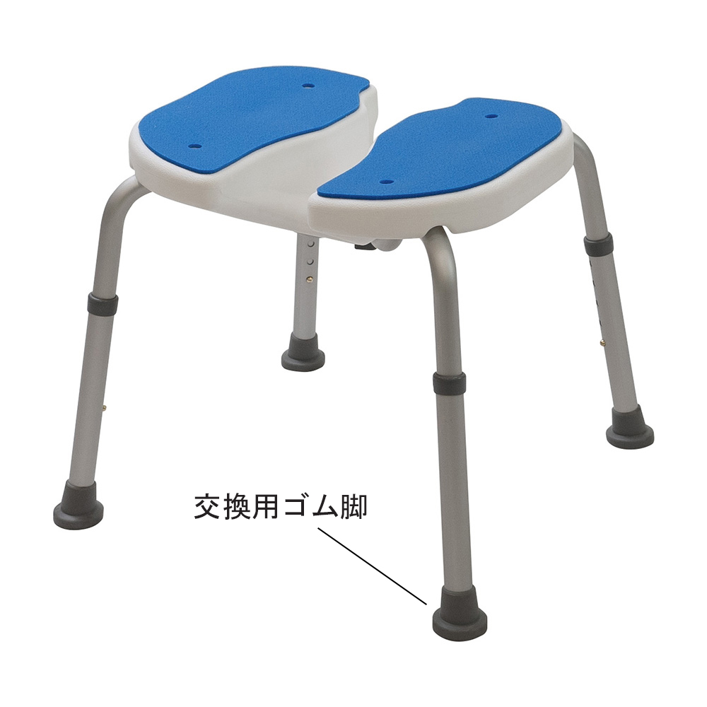 Ｕ字座面シャワーチェア　交換用ゴム脚