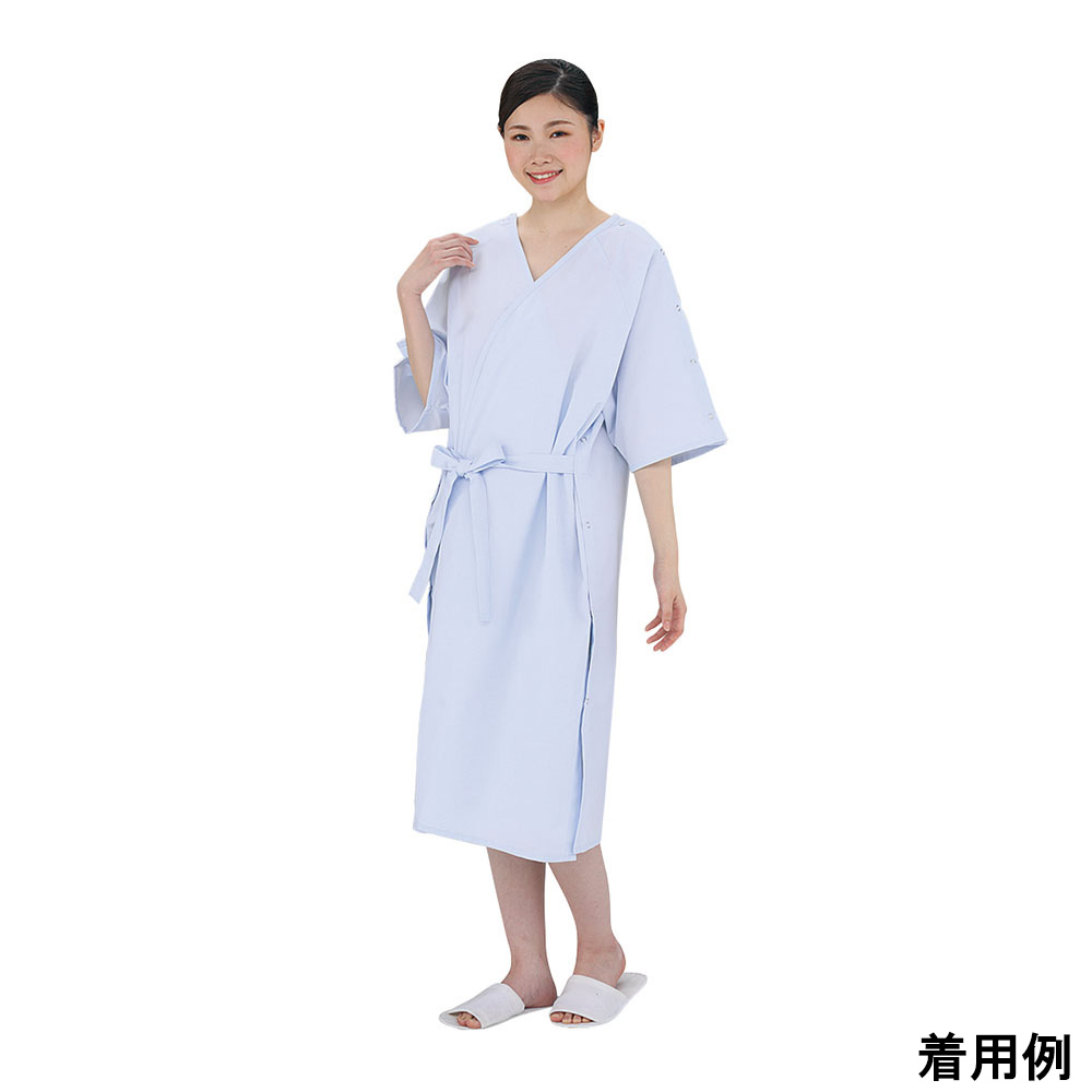 術前・術後衣（男女兼用） サックス フリー M862153-007