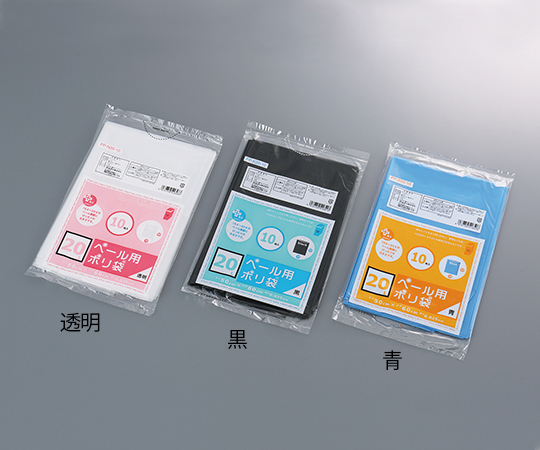 20Lペール用 ゴミ袋 プラスプラス 得々 透明 10枚入/袋×100袋 PP-N20-10