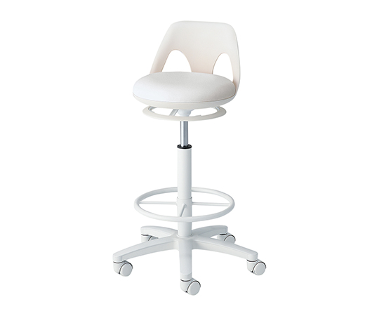 ナースチェア（ラクーン） リング付き ホワイト NV-RW