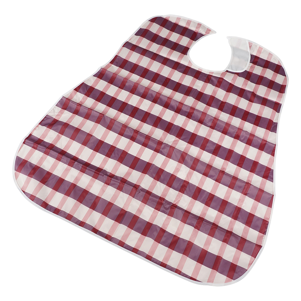 ソフラピレンエプロン ボーダーチェック ピンク 102300