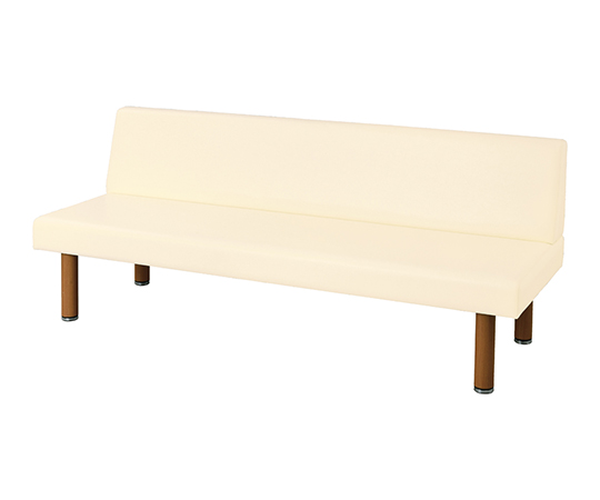 ロビーベンチ（背付き・木目調） クリーム 1200CR-H
