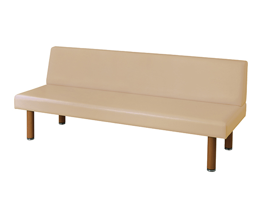 ロビーベンチ（背付き・木目調） アイボリー 1200IV-H