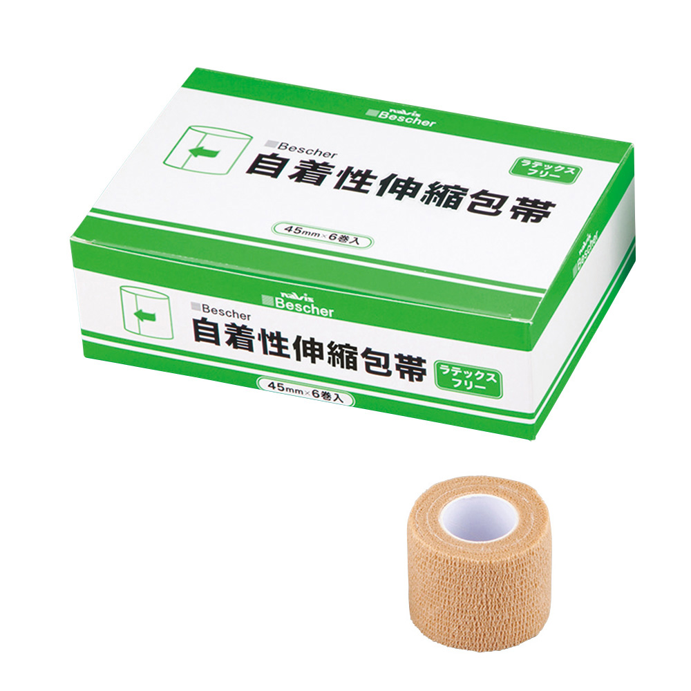 ベスケア 自着性伸縮包帯 45mm×4.5m 6個入 45-BG