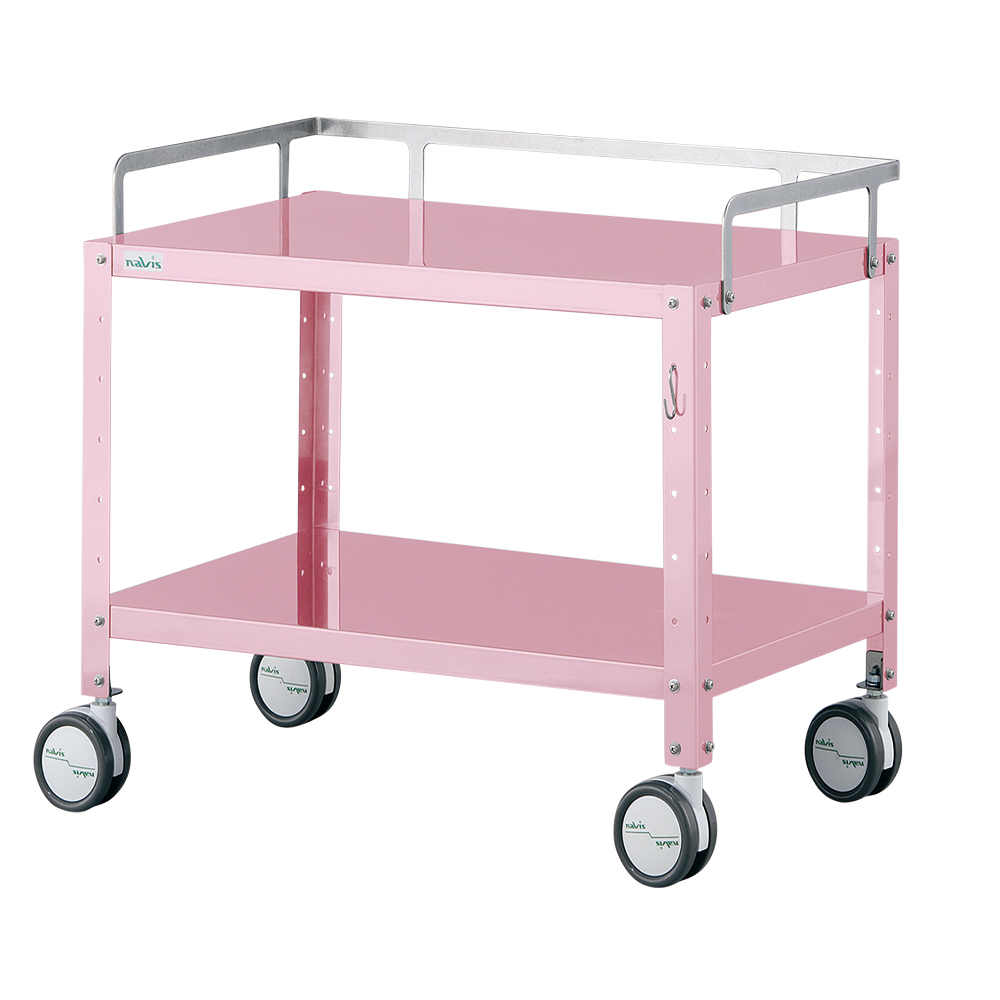 ミニカラフルステンワゴン（フック付き・低床タイプ） レギュラー ピンク MCSWR-2PF