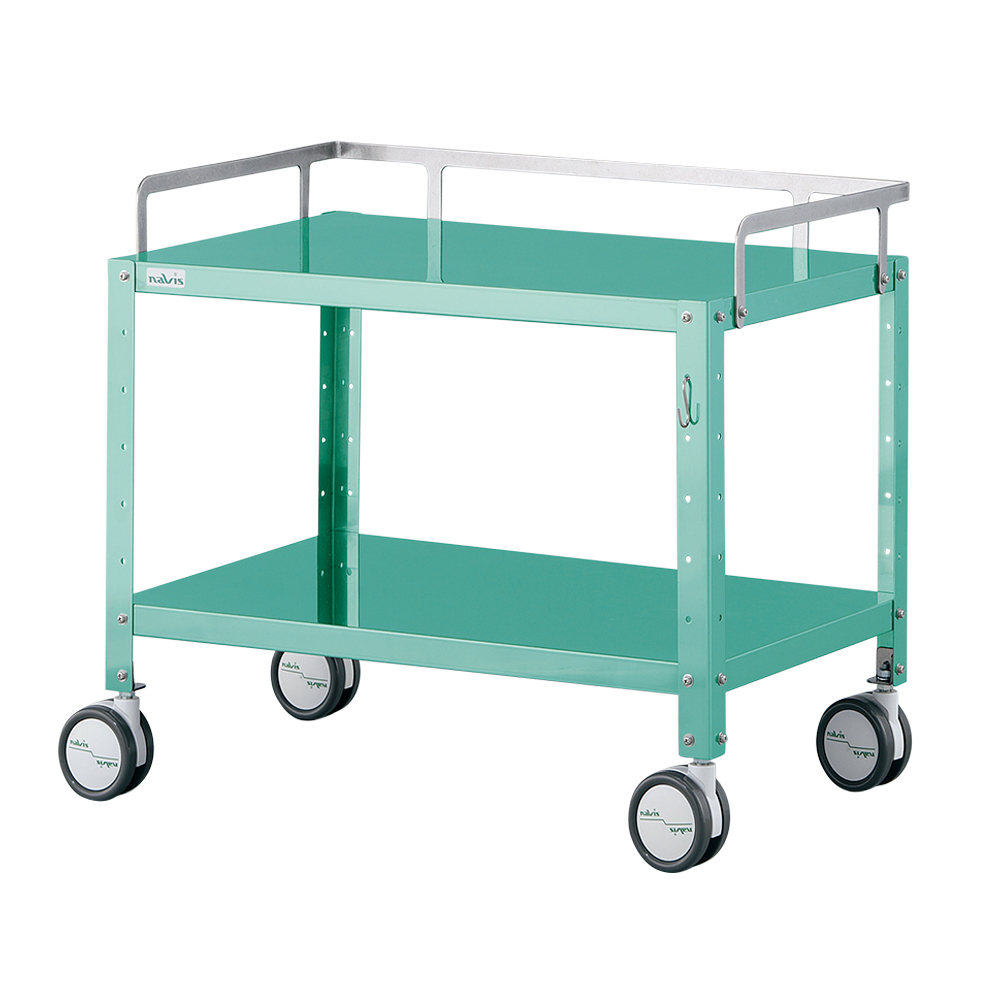 ミニカラフルステンワゴン（フック付き・低床タイプ） レギュラー グリーン MCSWR-2GF