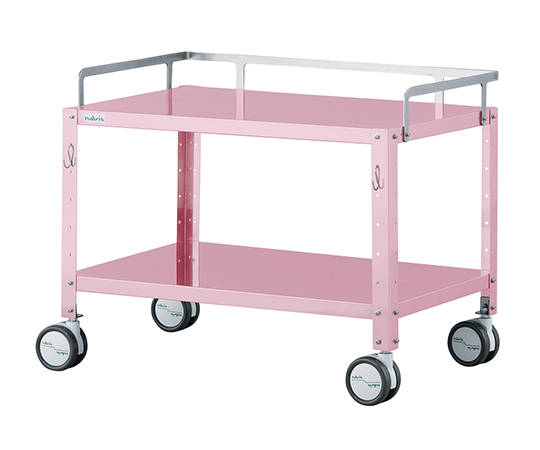 ミニカラフルステンワゴン（フック付き・低床タイプ） ラージ ピンク MCSWL-2PF