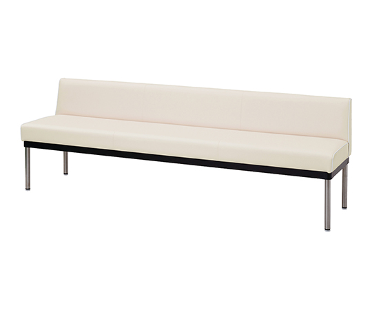 スリムロビーベンチ（夜光タイプ・背付き） ピーチ LS-S12BP