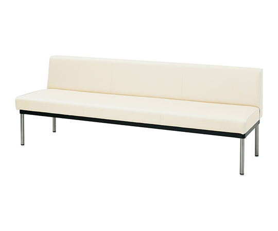 ロビーベンチ（夜光タイプ・背付き） ミルク LS-12BW