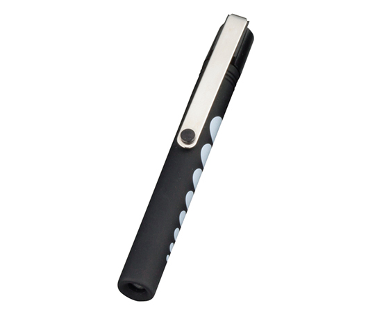 ポケットから落ちにくいナビスプッシュライト（ソフトLED） ショート ブラック/ホワイト