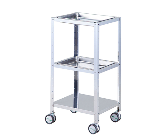 角バットワゴン（消毒盤台） 2段 SB75-2