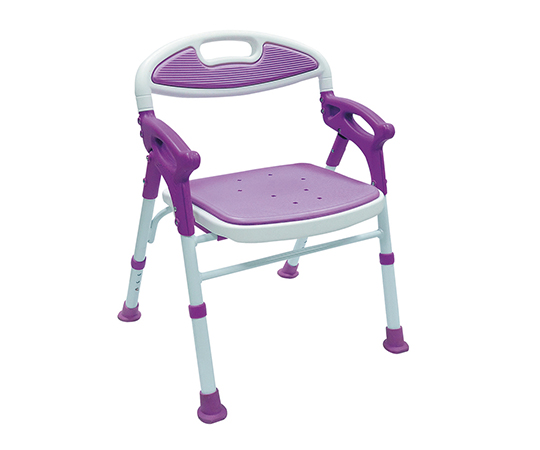 折りたたみシャワーチェアー 楽湯 パープル 7550ST