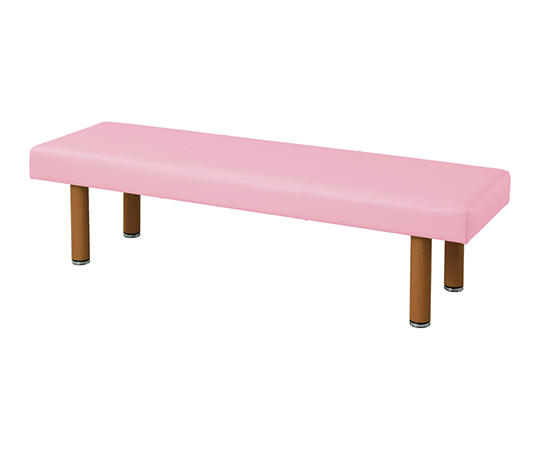 ロビーベンチ（背無し・木目調） ピンク 1200SN-PK