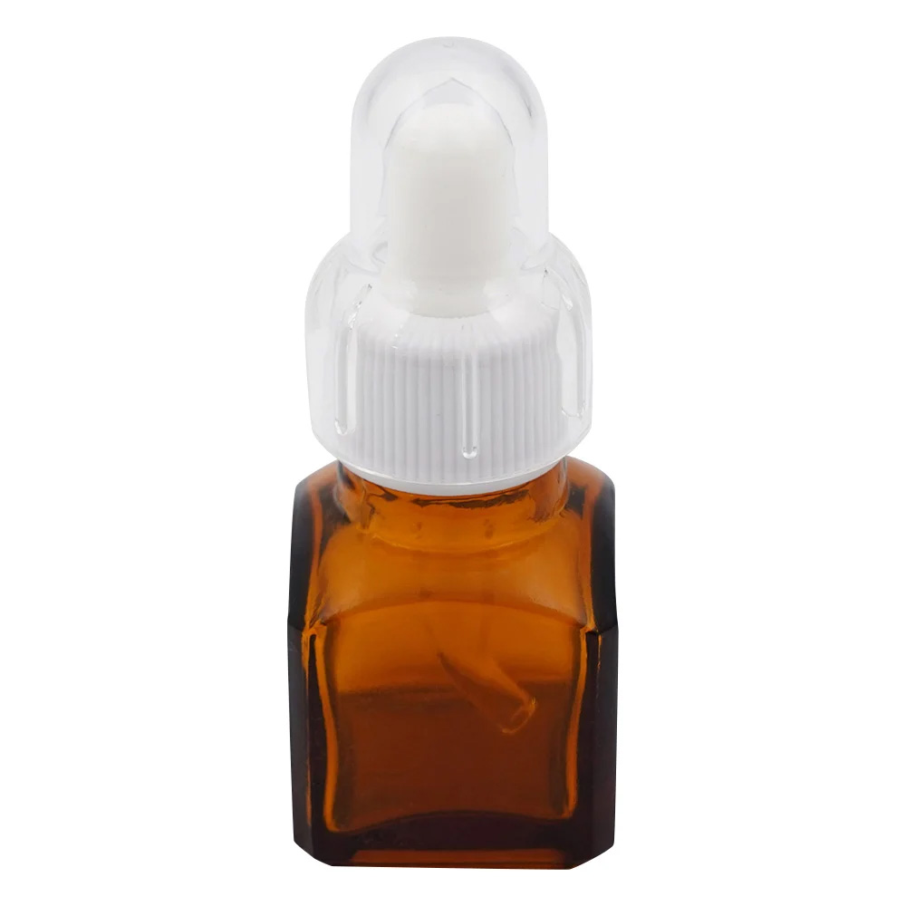 スポイト薬瓶（オーバーキャップ付き） 9mL 茶 G-04