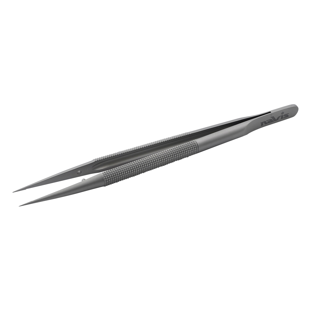 ラウンドハンドルマイクロピンセット 直 NVMF 60