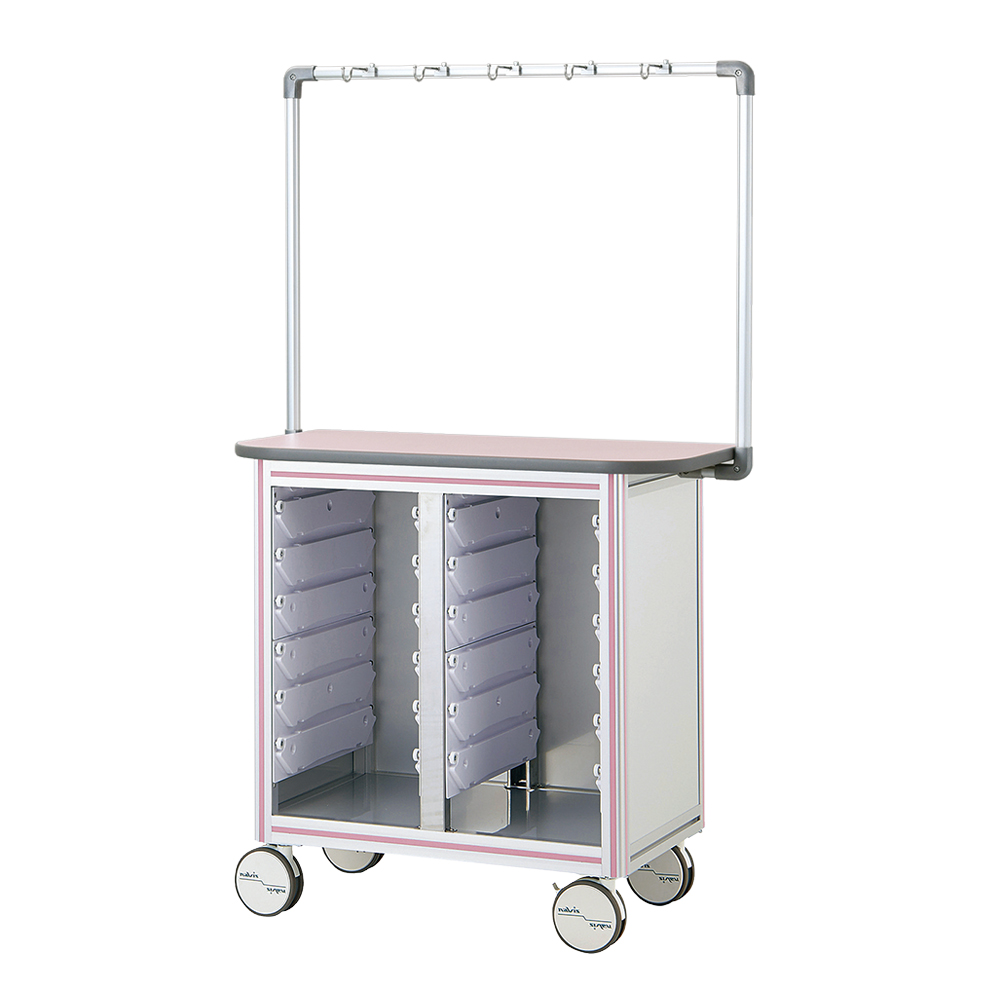 点滴作業台（片面型・シングルフレーム） ピンク TO9-2LP