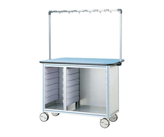 点滴作業台（片面型・シングルフレーム） ブルー TO12-2LB