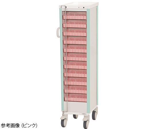 与薬カート 11床用 ライトグリーン KC-501-01S