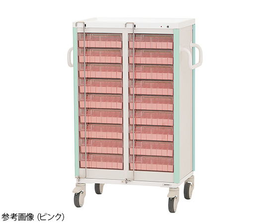 与薬カート 18床用 ライトグリーン KC-502-01S