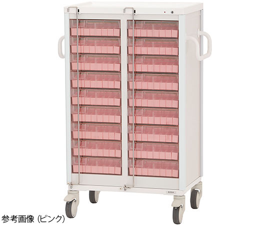 与薬カート 18床用 ホワイト KC-502-01S