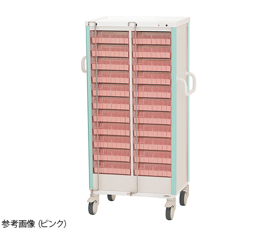 与薬カート 22床用 ライトグリーン KC-503-01S
