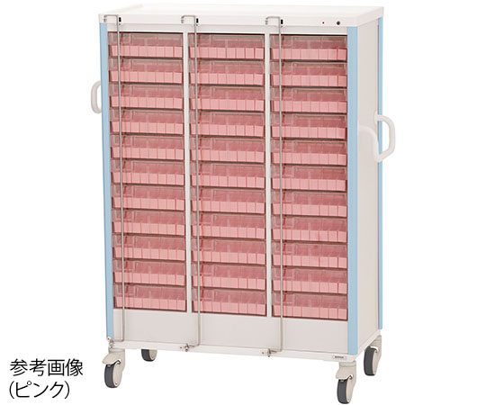 与薬カート 33床用 ライトブルー KC-505-01S