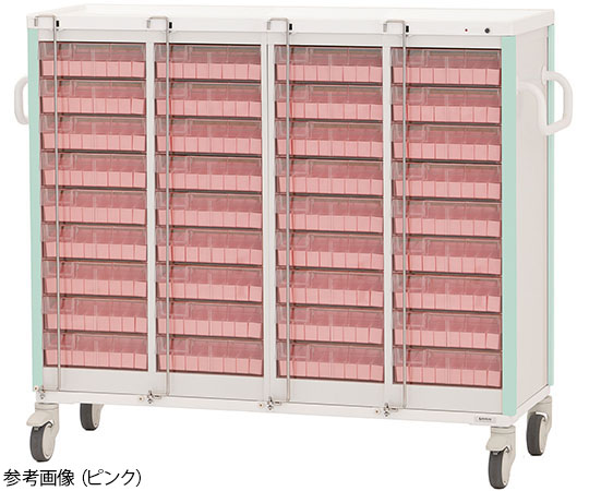 与薬カート 36床用 ライトグリーン KC-506-01S