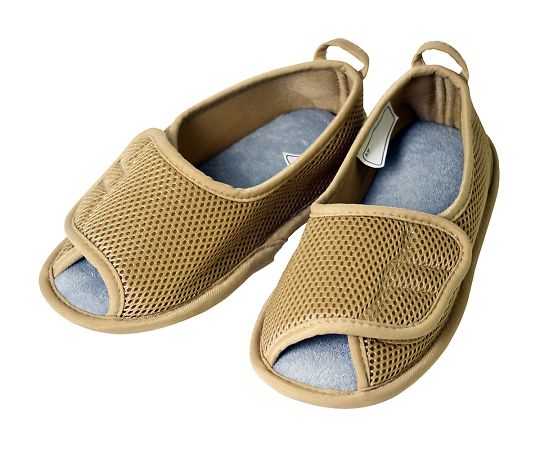 ささえルームシューズ（つま先開きタイプ） ベージュ L B00302