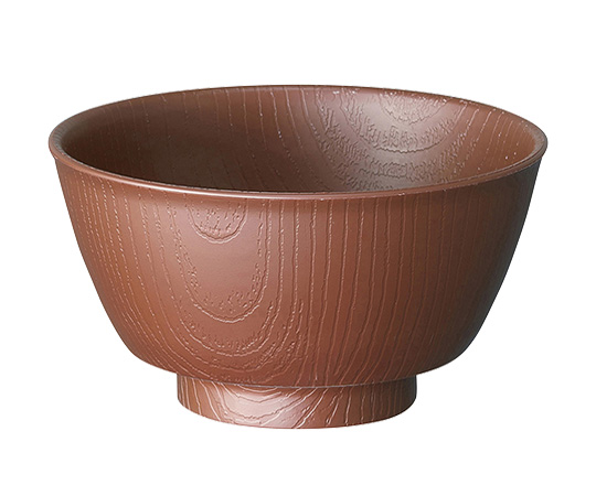 木目調持ちやすい食器 汁椀 ブラウン NBLS2