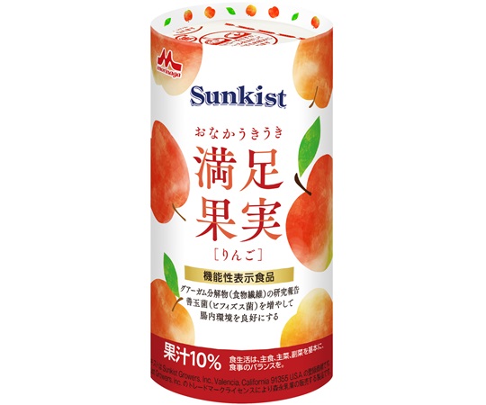 【機能性表示食品】Sunkist おなかうきうき満足果実 りんご 1箱（18本入） 0659319