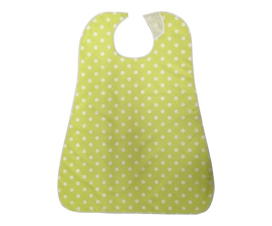 防水食事用エプロン ドットイエローグリーン SE-70DYG