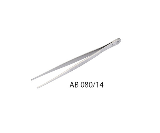 外科ピンセット 有鉤・直（細） 145mm AB 080/14