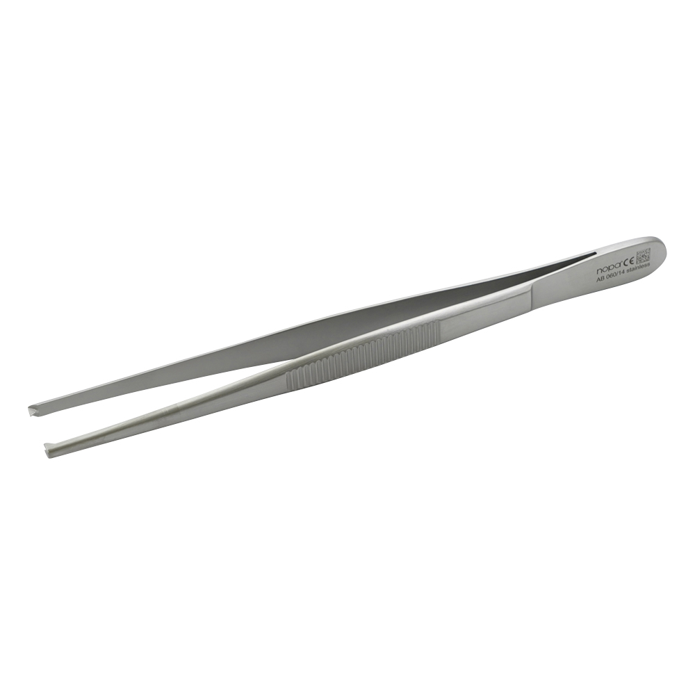 組織ピンセット 有鉤 1×2 爪 145mm AB 060/14