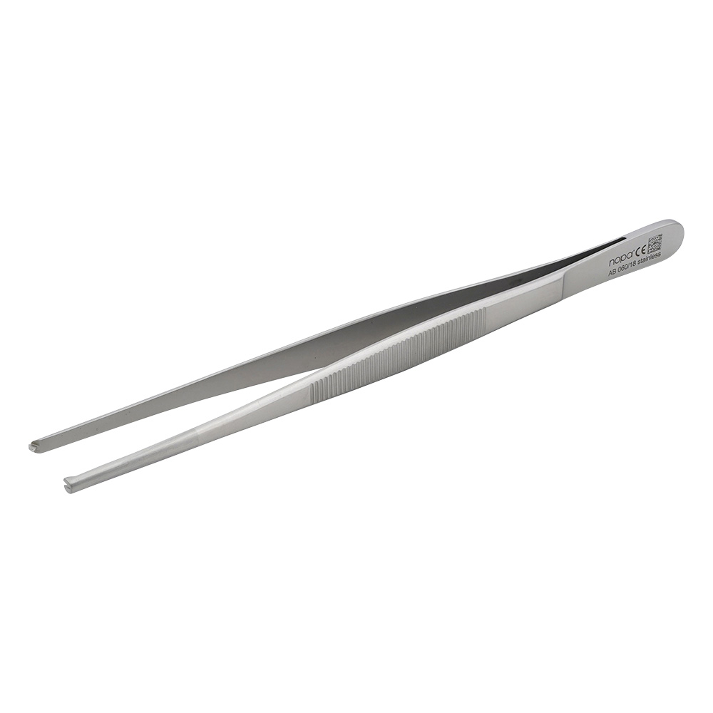 組織ピンセット 有鉤 1×2 爪 180mm AB 060/18