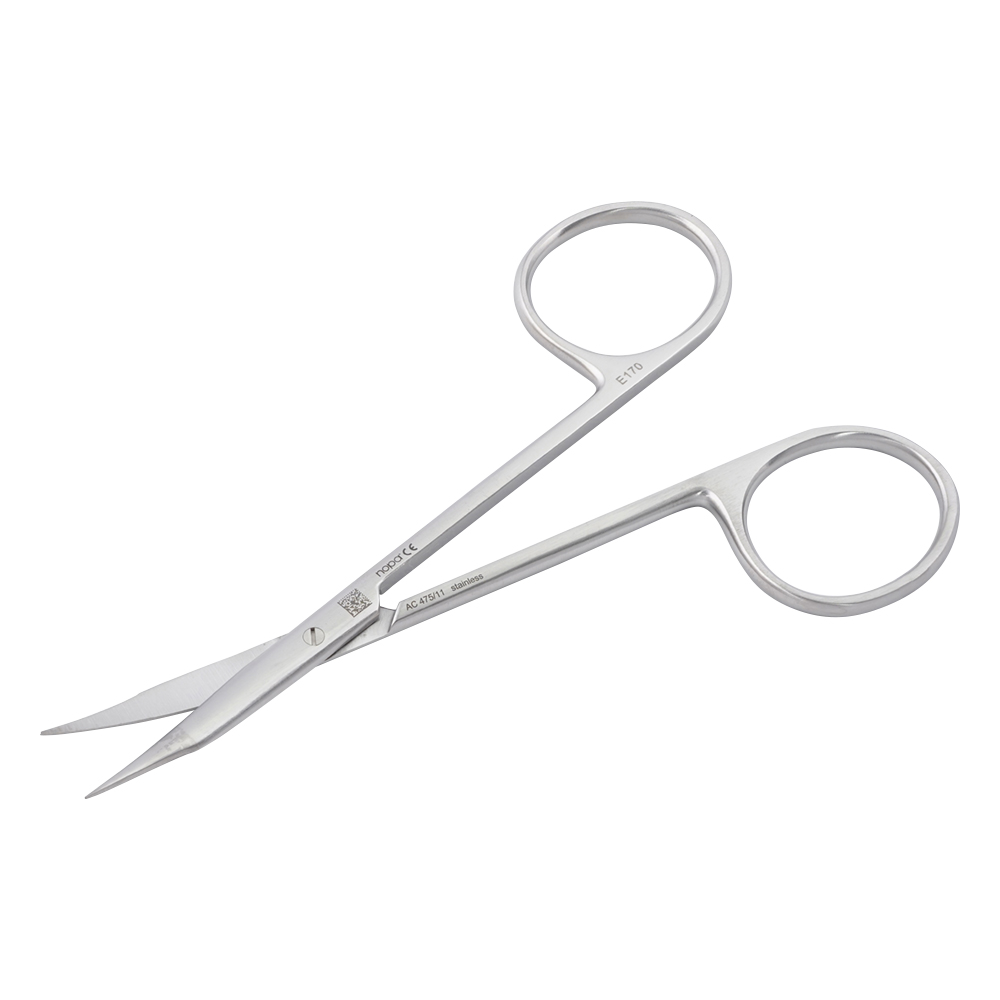 スティーブンス剪刃 曲（鋭） 115mm AC 475/11