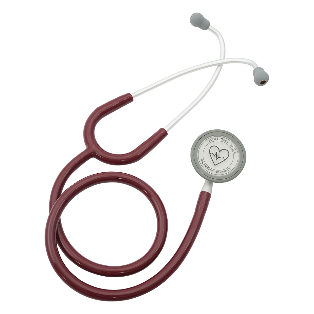 バイタルナビ聴診器 ライト サスペンデッド バーガンディ