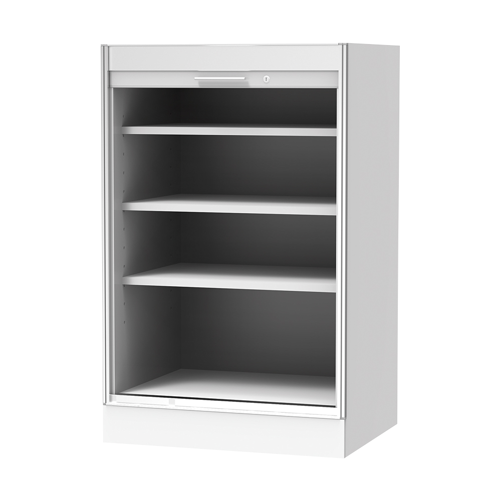 材料キャビネット（ロータイプ・棚板） 664×550×1050mm シャッター SL-S