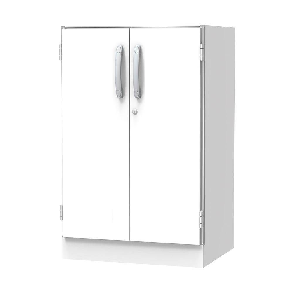 材料キャビネット（ロータイプ・棚板） 664×550×1050mm 両開き扉 SL-S