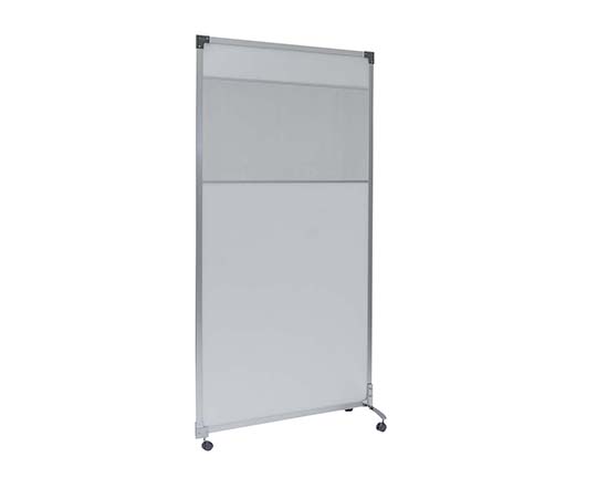 抗菌パーテーション（光透過性中空パネル） 連結 1970 透明窓付きキャスター